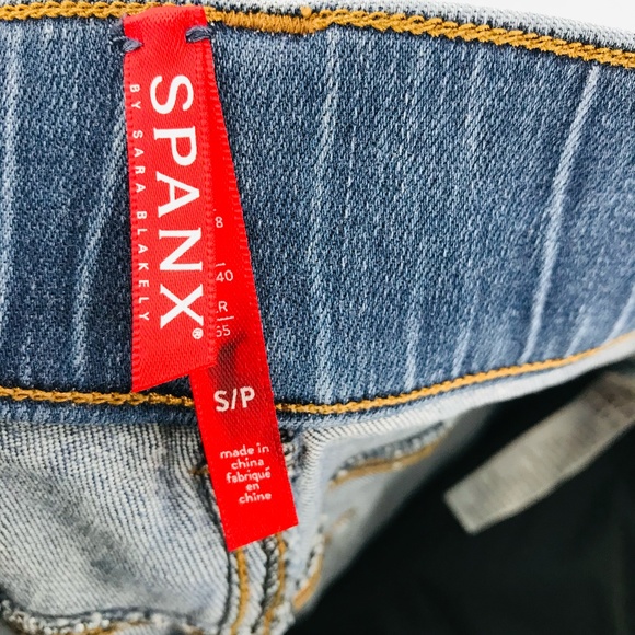 Spanx Skinny Jeans High Rise in Light Vintage Wash Size Small - Picture 3 of 11
